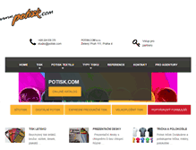 Tablet Screenshot of potisk.com